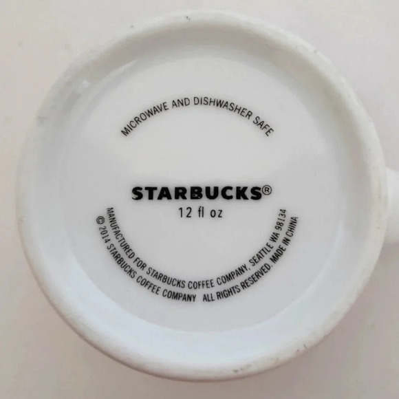 Starbucks 2014 holiday Christmas mug cup, VGC, red, 12 ounces - Picture 8 of 8